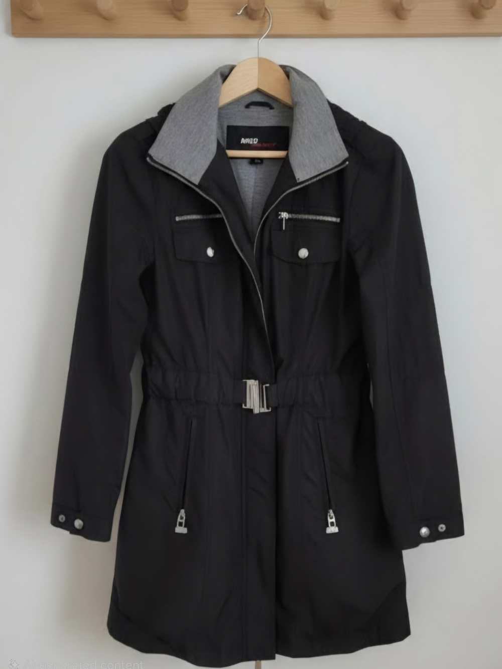 Rain Jacket Trench - Waterproof, Belted